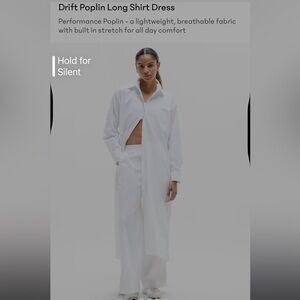 Athleta White Maxi Shirt Dress